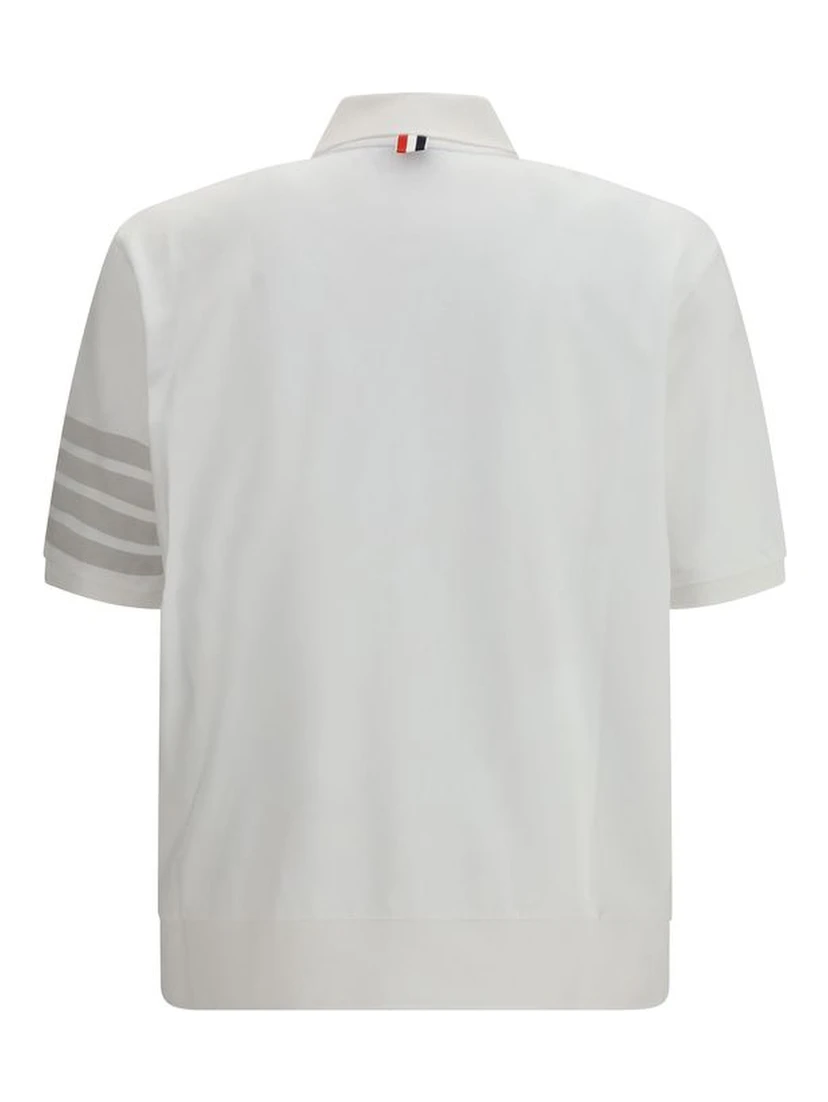 White Cotton Polo Shirt