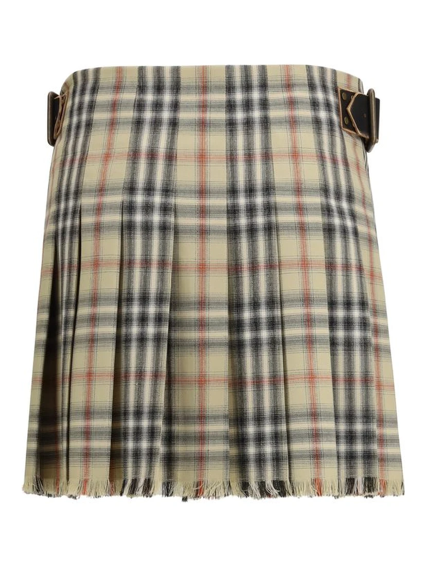 Multicolor Wool Mini Skirt