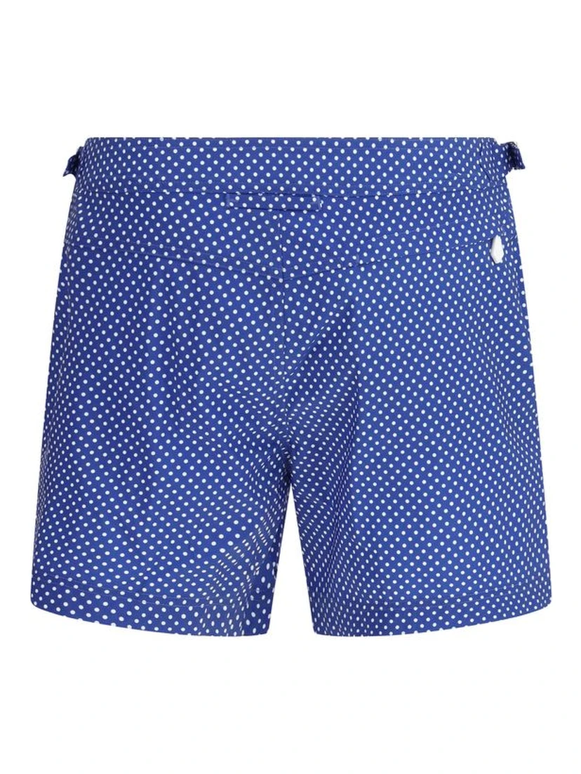 Blue Polyester Shorts