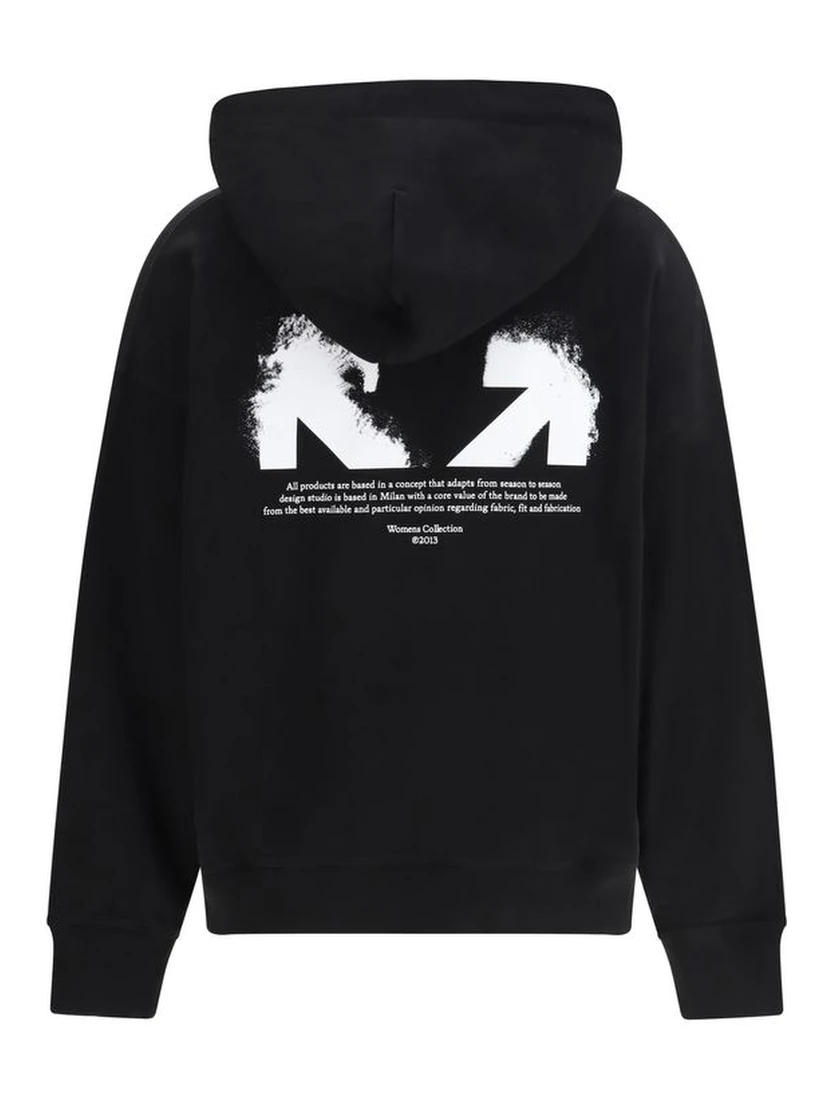 Black Cotton Sweatshirt