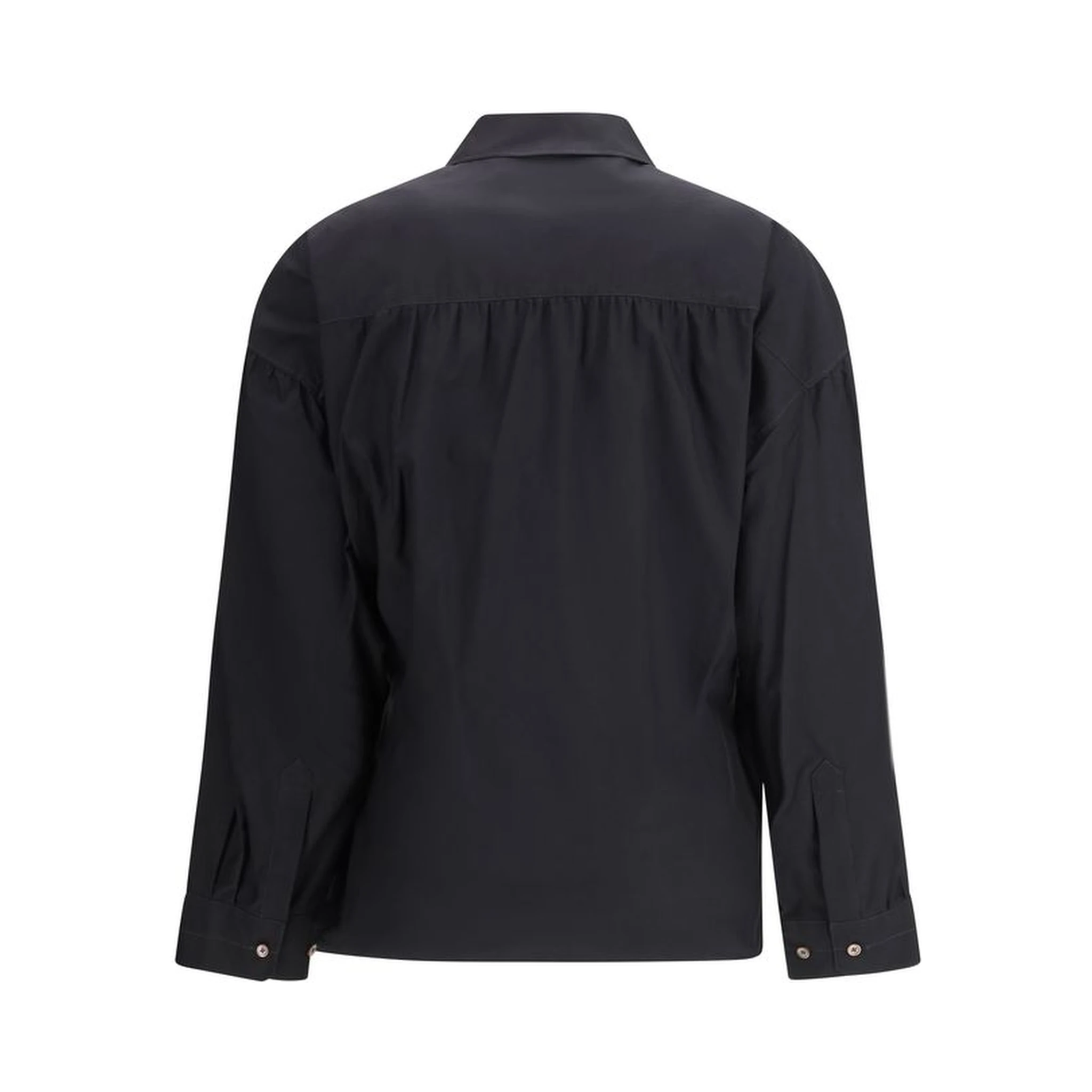Black Cotton Dress Shirt