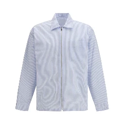 Blue Polyamide Pattern Shirt