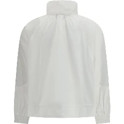 White Polyester Shell Jacket