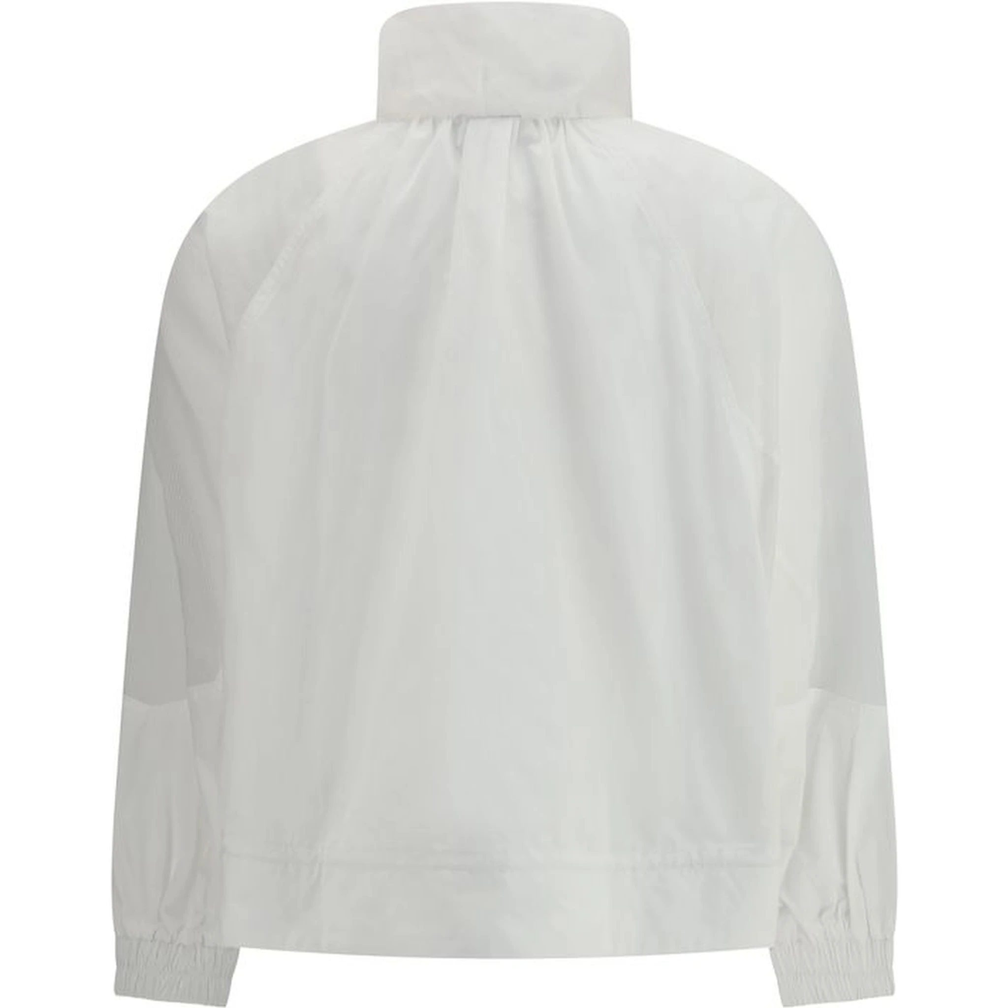 White Polyester Shell Jacket