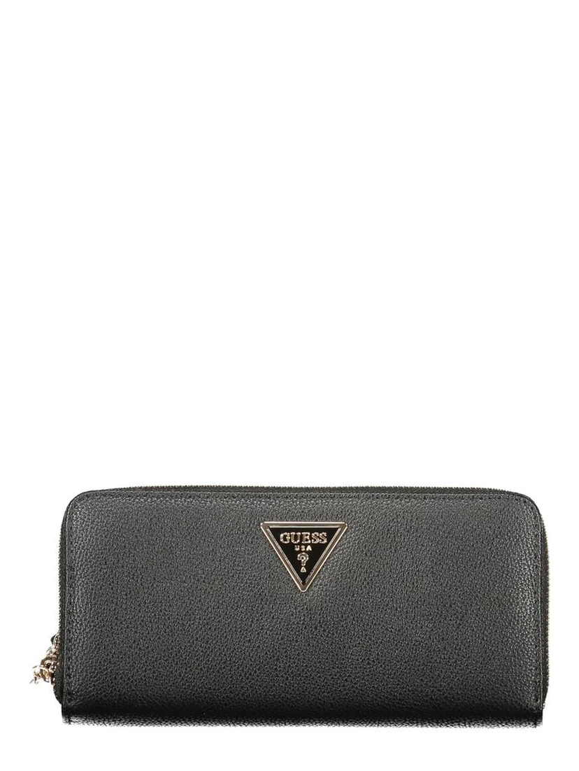 Black Polyurethane Women Wallet