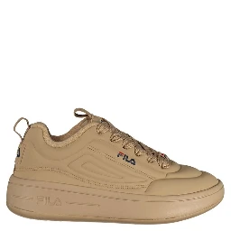 Brown Polyester Athletic Sneakers
