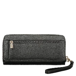 Black Polyurethane Women Wallet