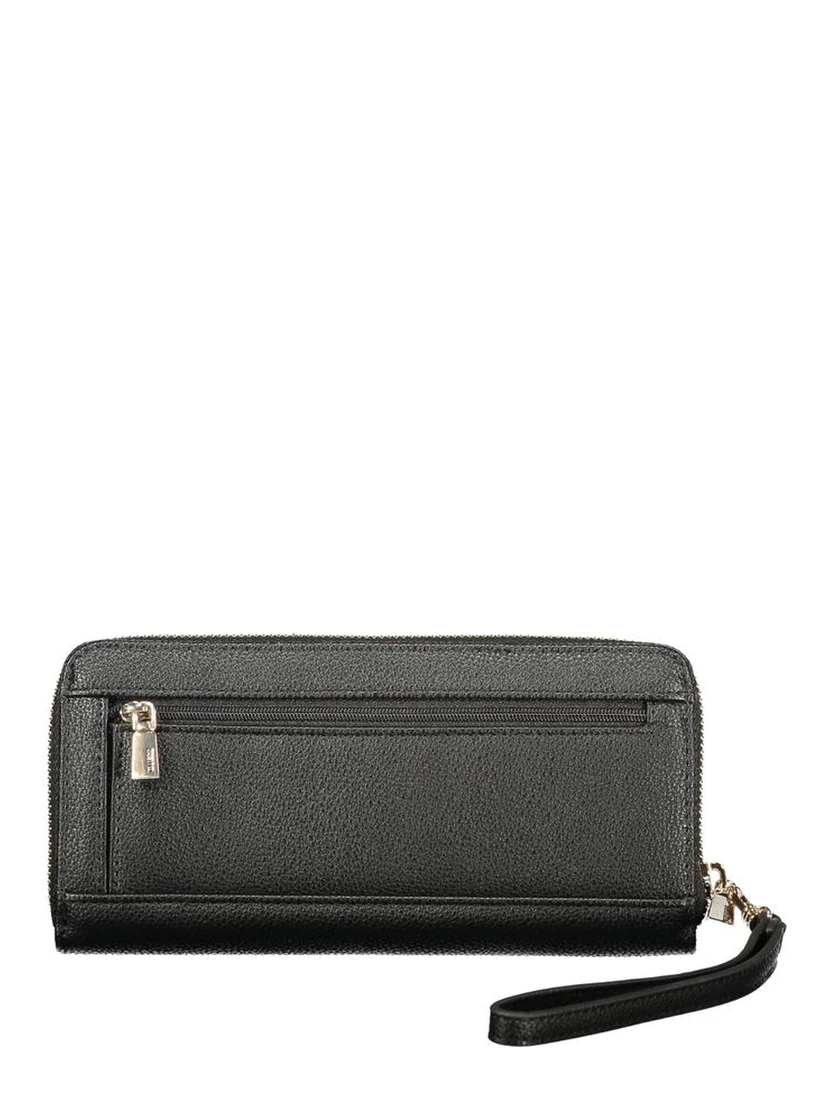 Black Polyurethane Women Wallet