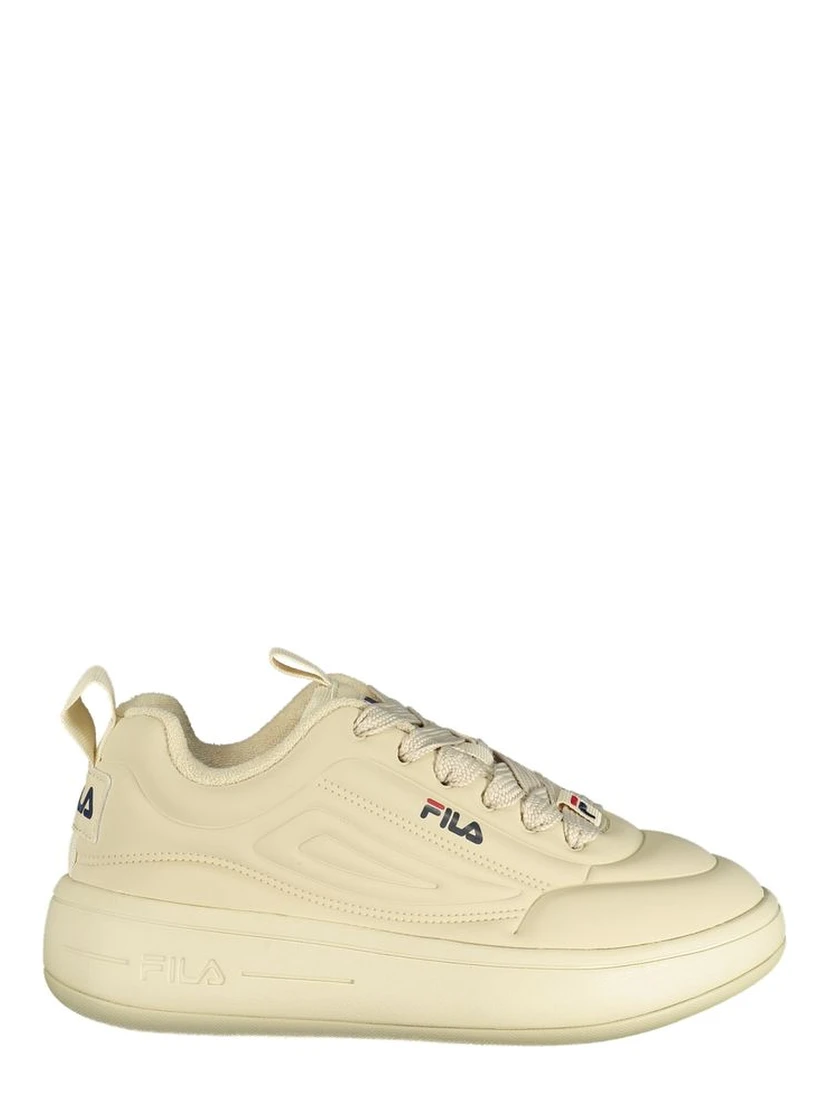 Beige Polyester Athletic Sneakers