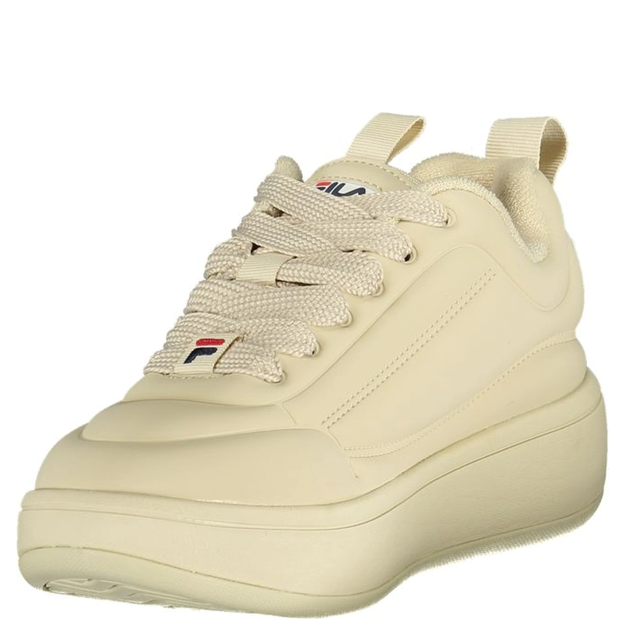 Beige Polyester Athletic Sneakers