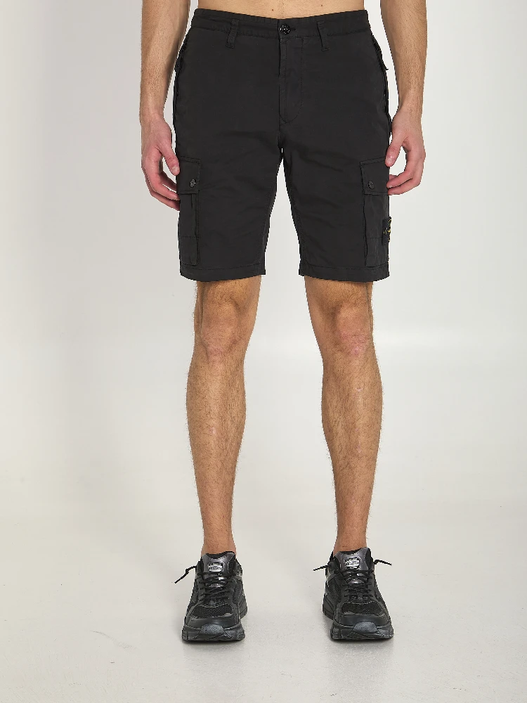 Slim bermuda black