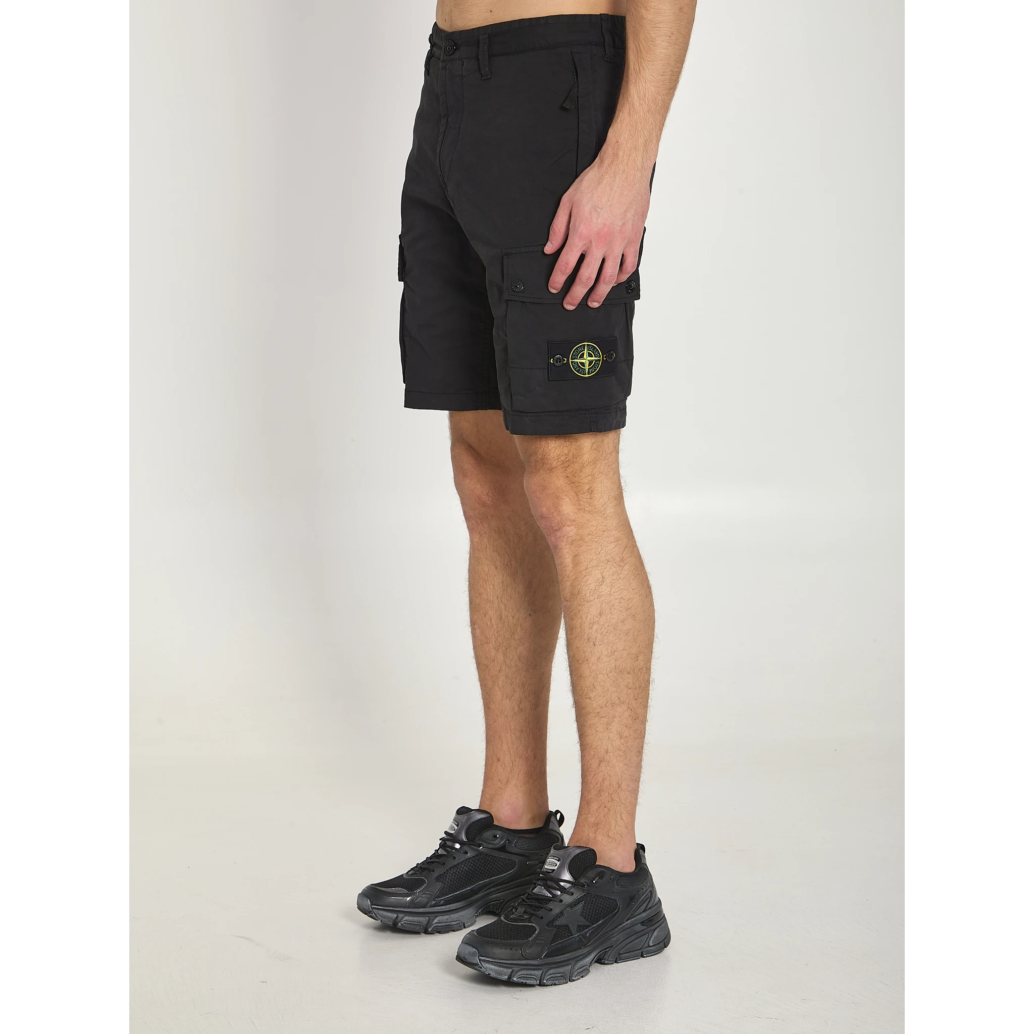 Slim bermuda black