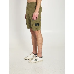 Slim bermuda military green