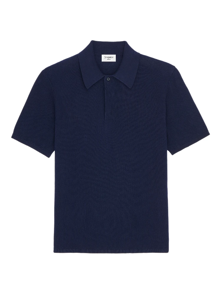 Saint Laurent  T-shirts and Polos Blue