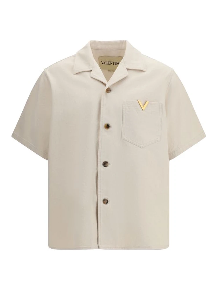 Beige Denim Shirt