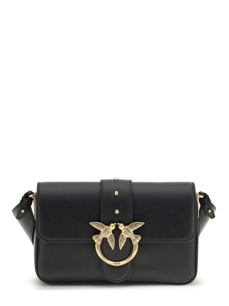 Black Calf Leather Bos Taurus Shoulder Bag