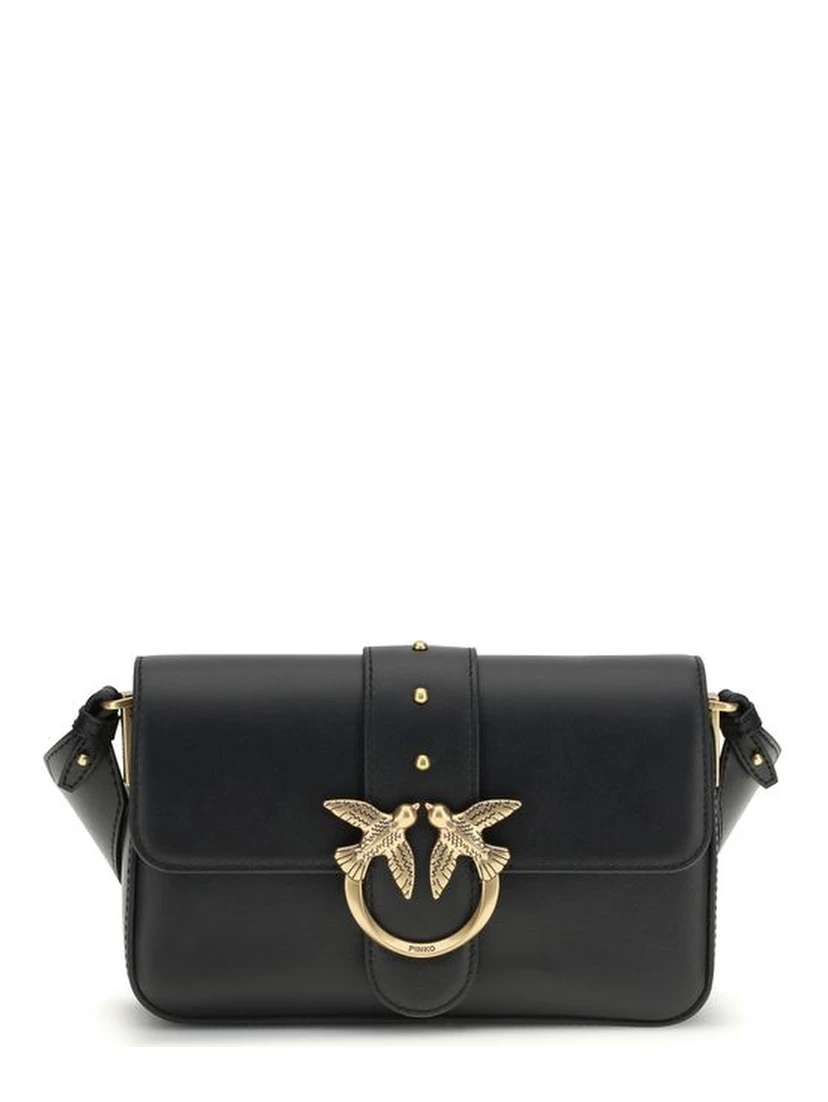 Black Calf Leather Bos Taurus Shoulder Bag