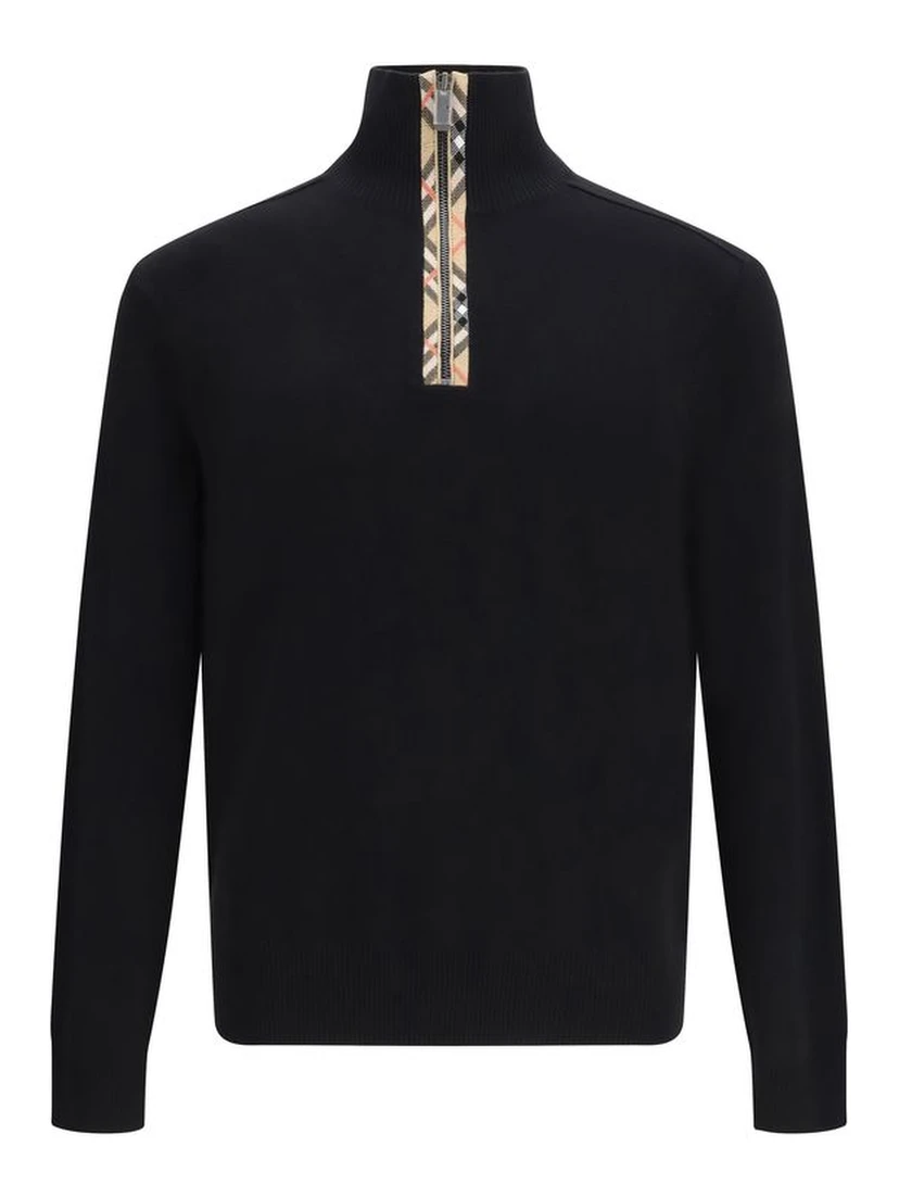 Black Wool Sweatshirt