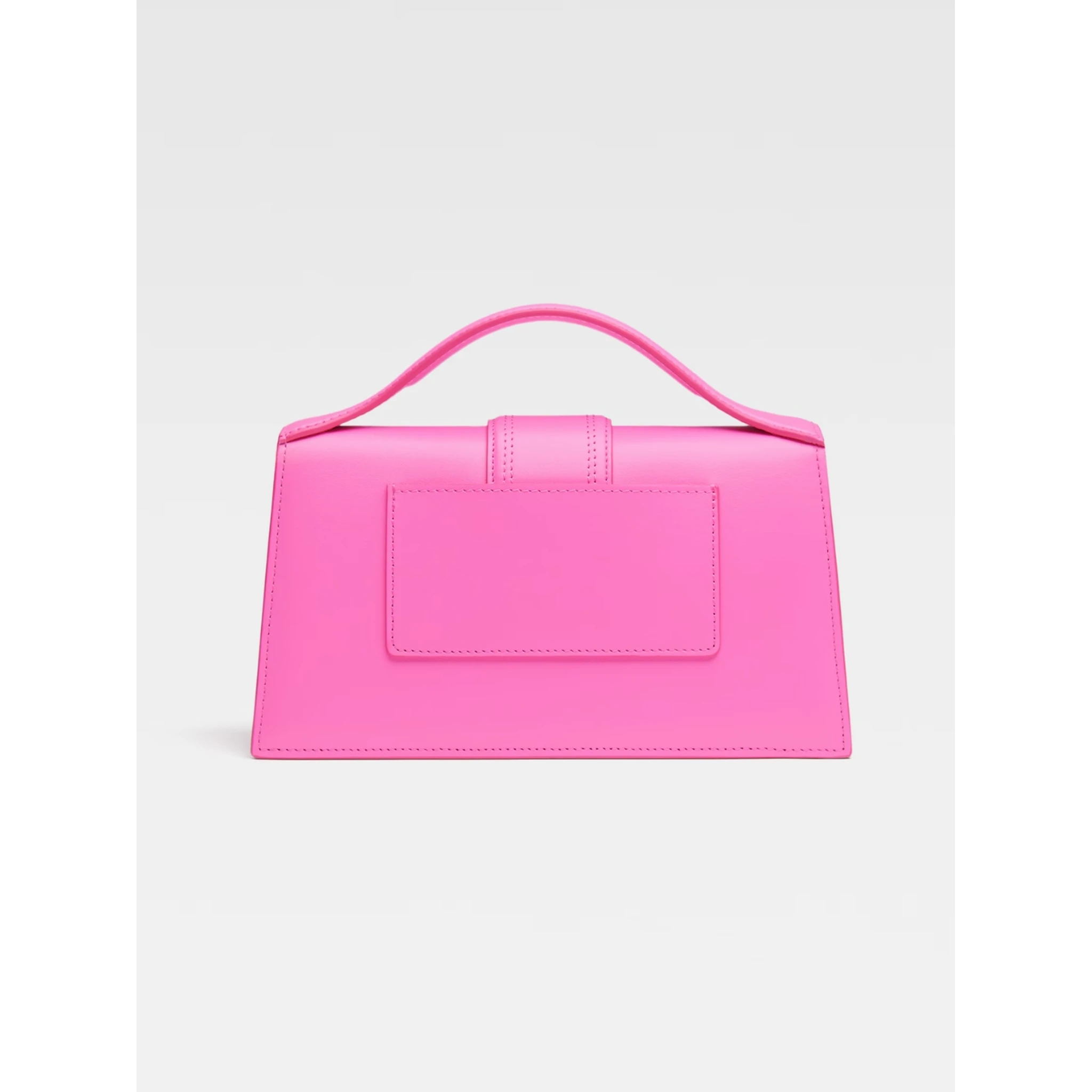 Neon Pink Leather Le Grand Bambino Handbag