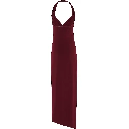 HALTER SWEETSHIRT SIDE DRAPE GOWN