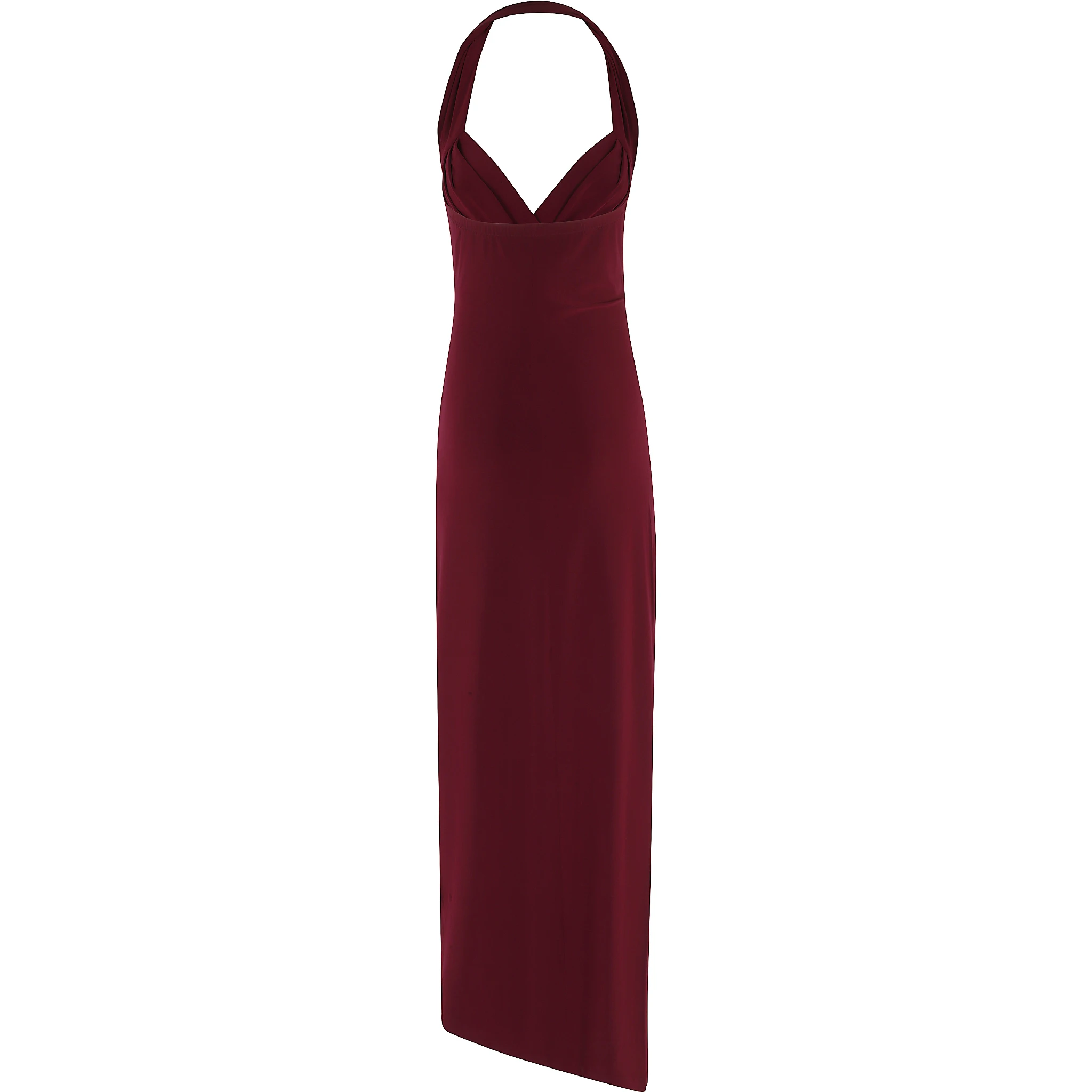 HALTER SWEETSHIRT SIDE DRAPE GOWN