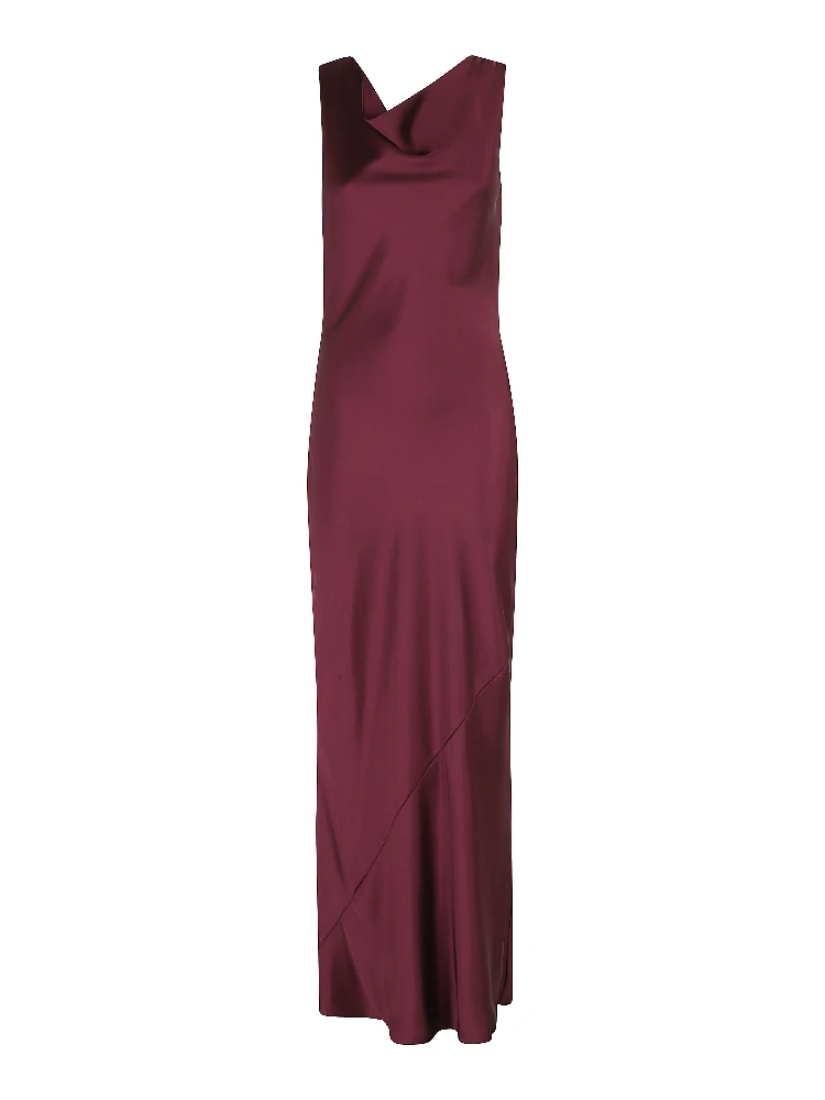 SLEEVELESS LOW BACK DRAPE GOWN