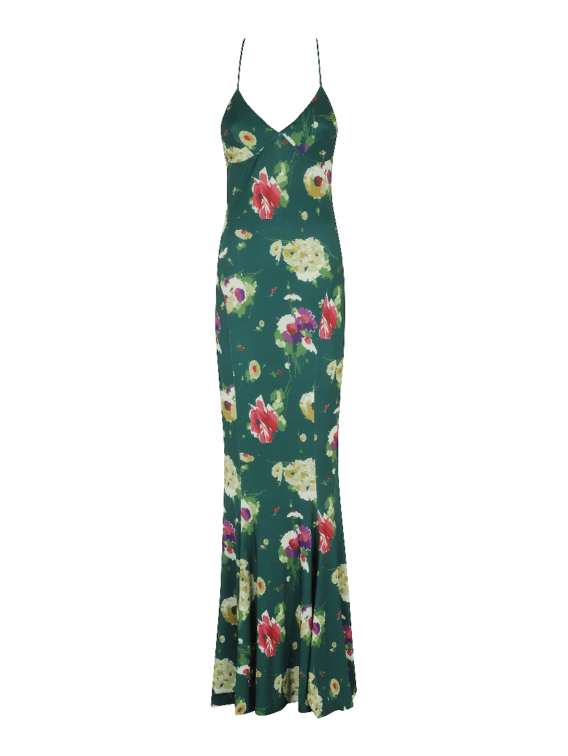 LOW BACK SLIP FISHTAIL GOWN