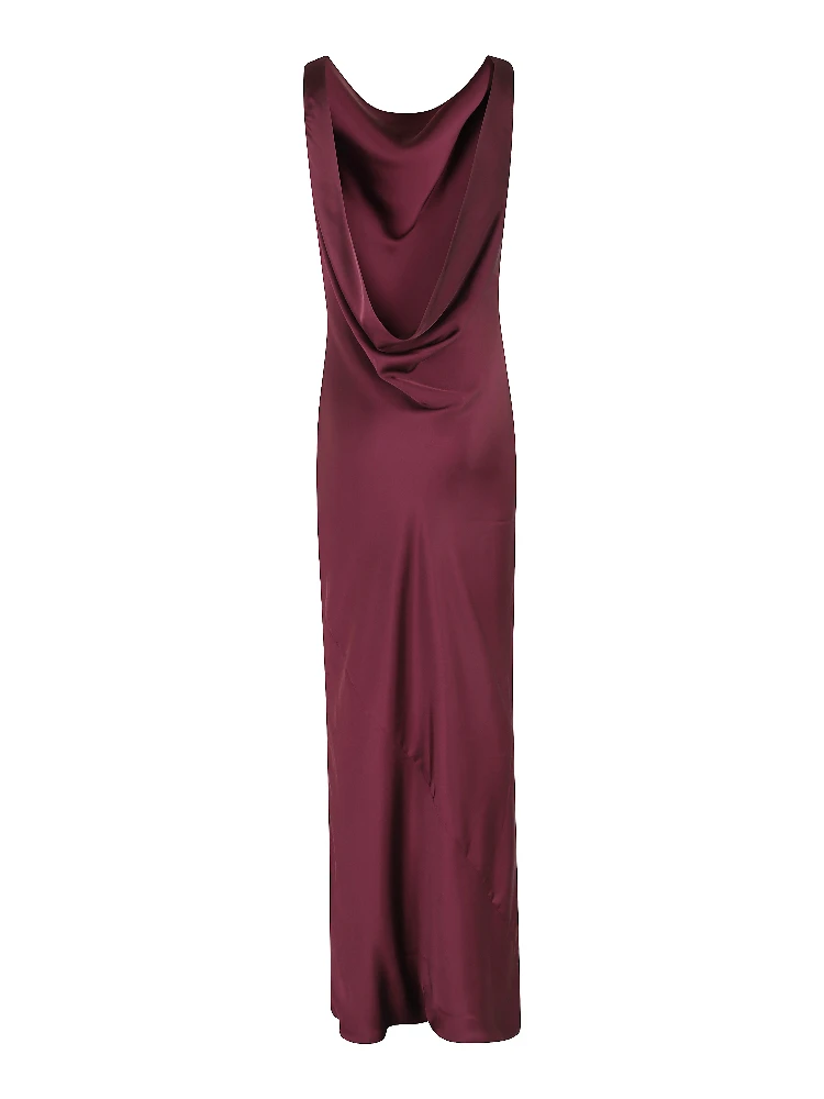 SLEEVELESS LOW BACK DRAPE GOWN alternative