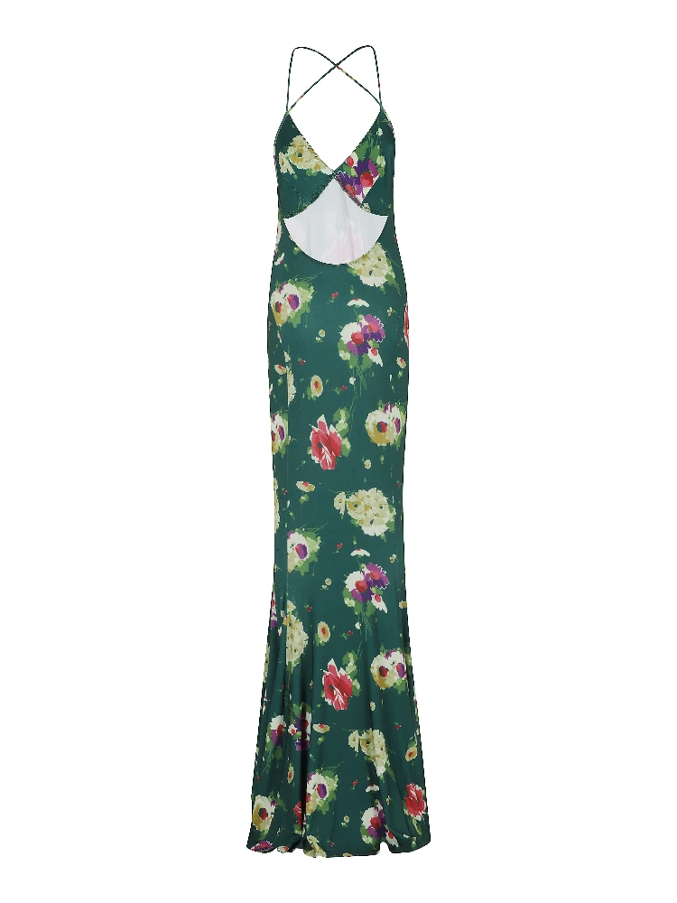 LOW BACK SLIP FISHTAIL GOWN alternative