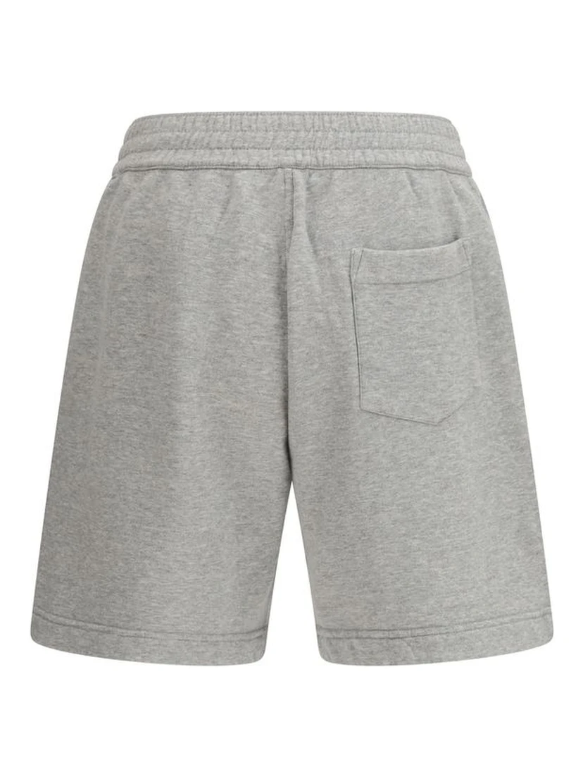 Gray Cotton Bermuda Shorts
