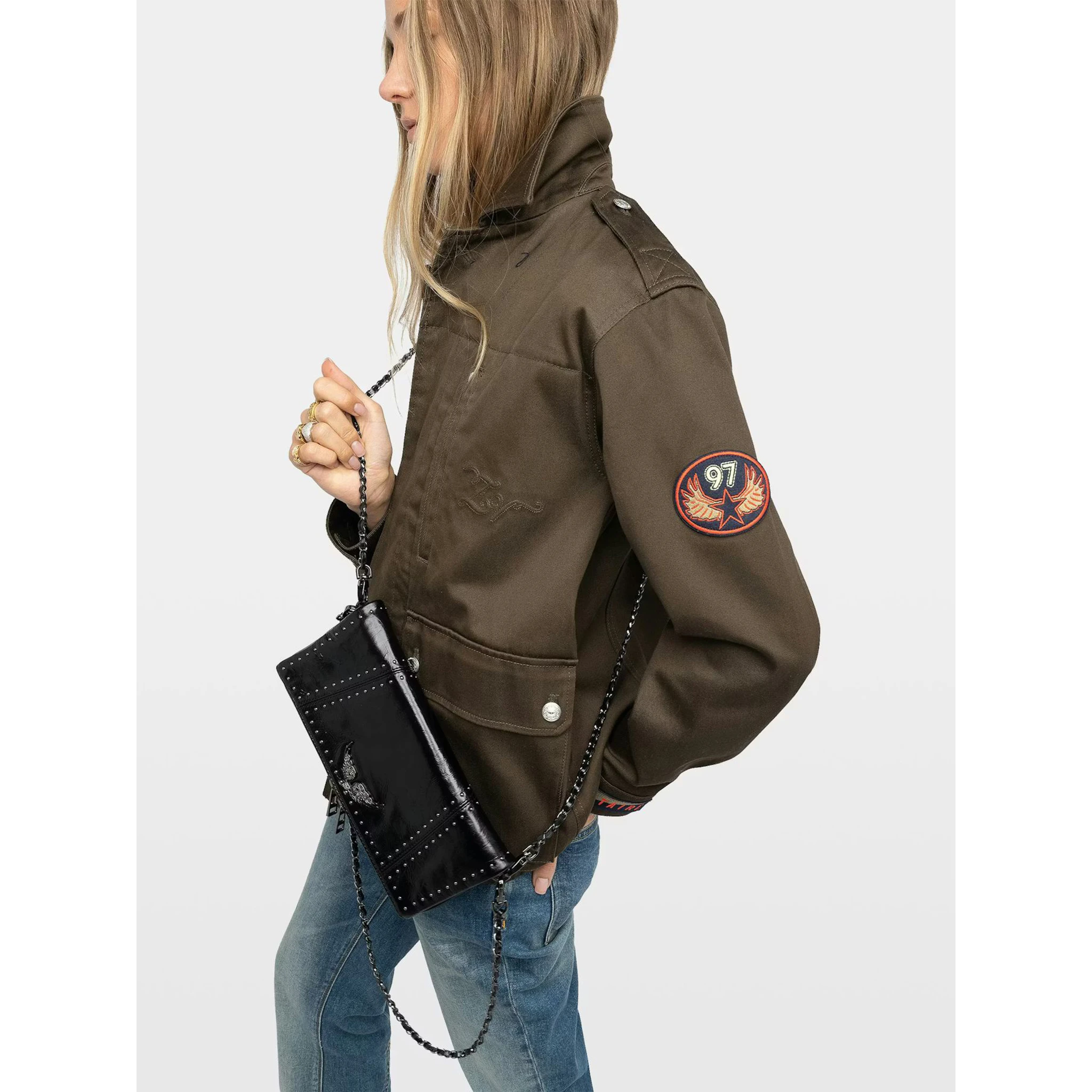 ZADIG & VOLTAIRE ROCK PATENT bag
