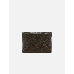Lizard leather card holder