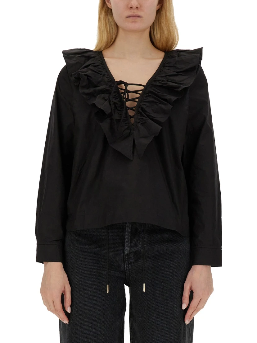 BLOUSE WITH RUFFLES