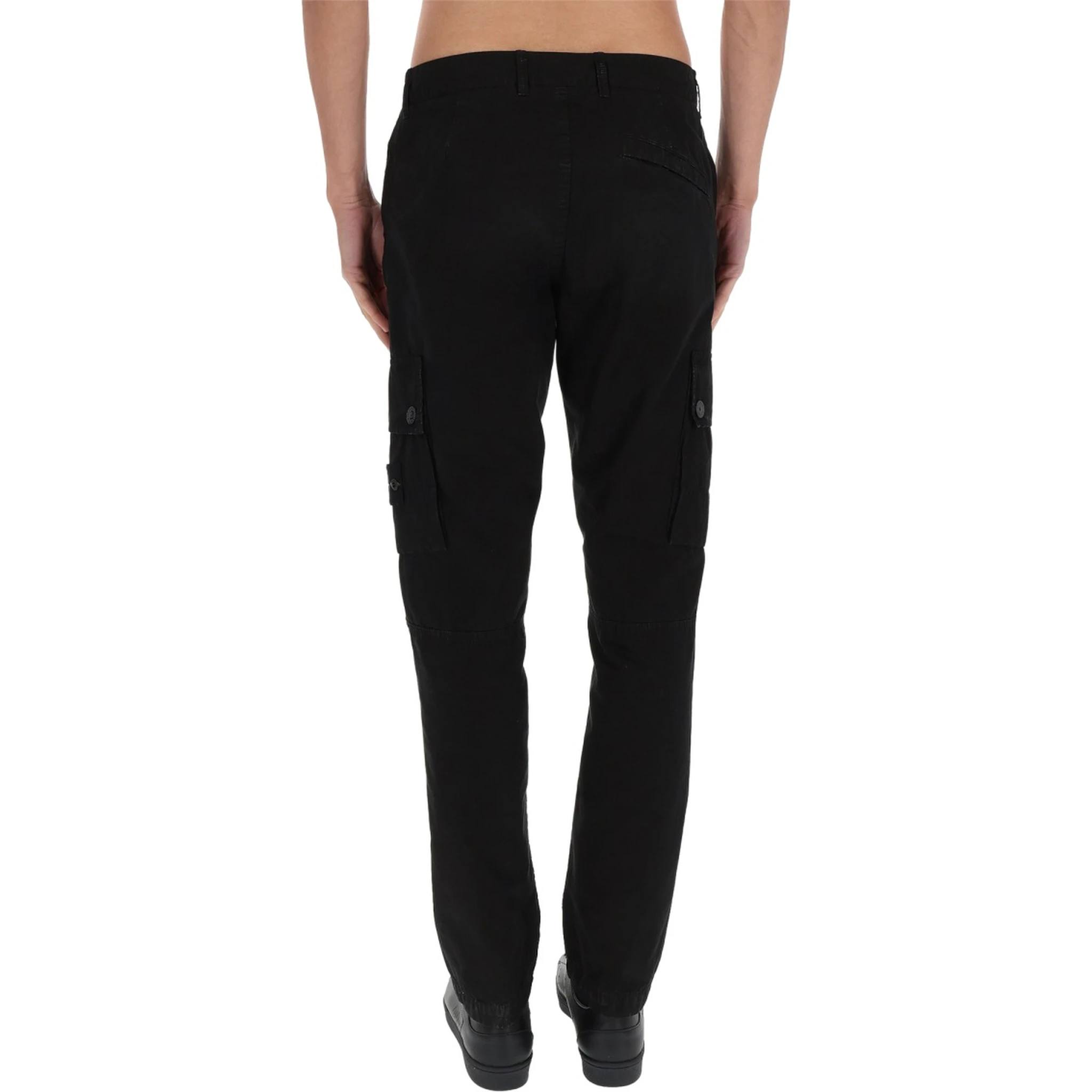 CARGO PANTS WITH LOGO PATCH
