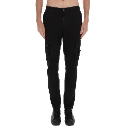 CARGO PANTS WITH LOGO PATCH