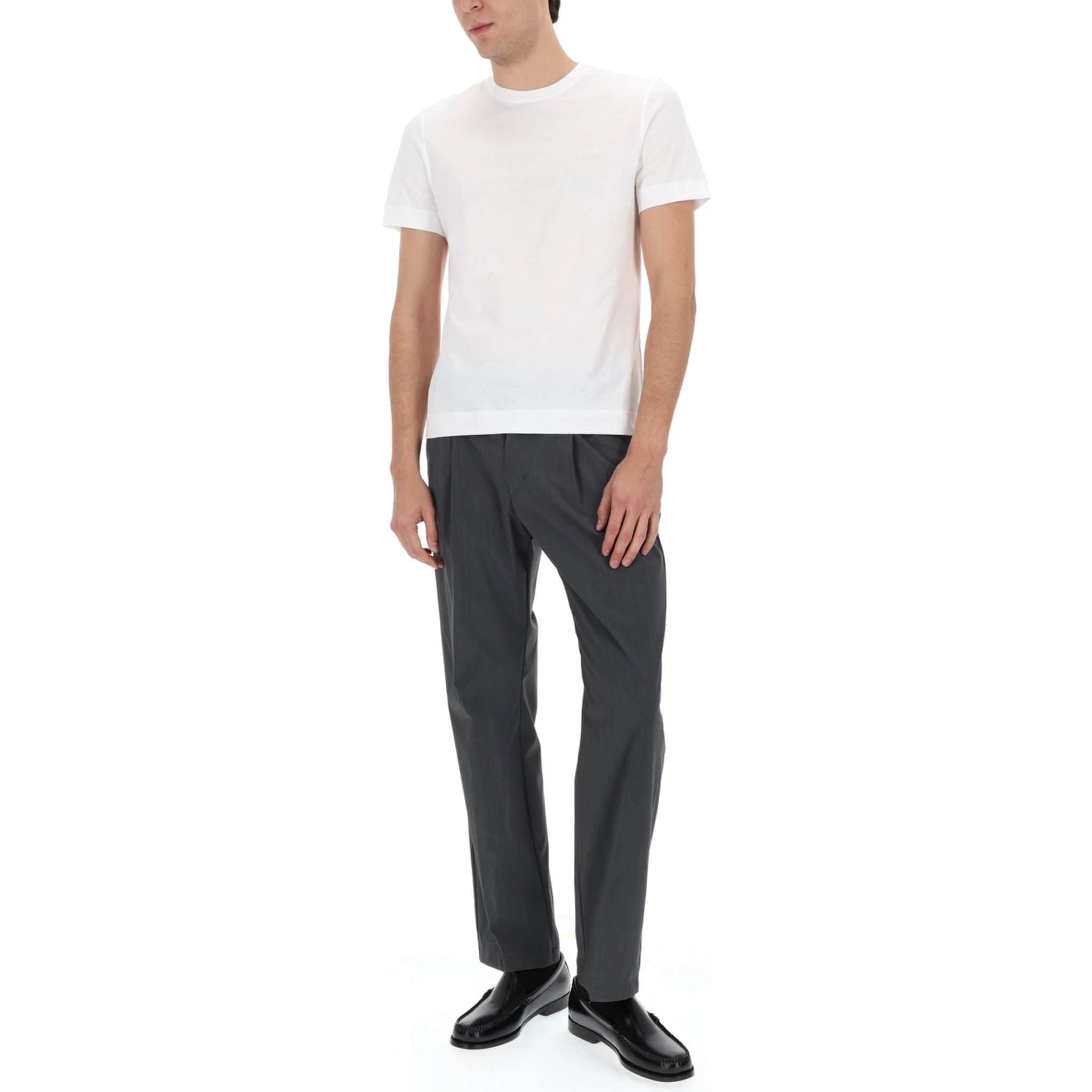 WOOL BLEND TAILORED PANTS