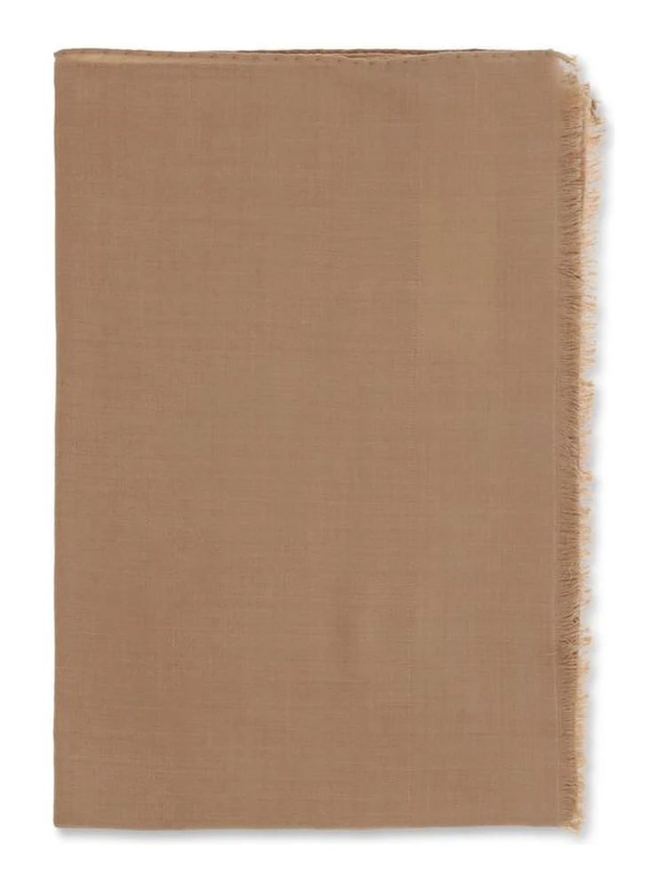 Beige Silk Scarf