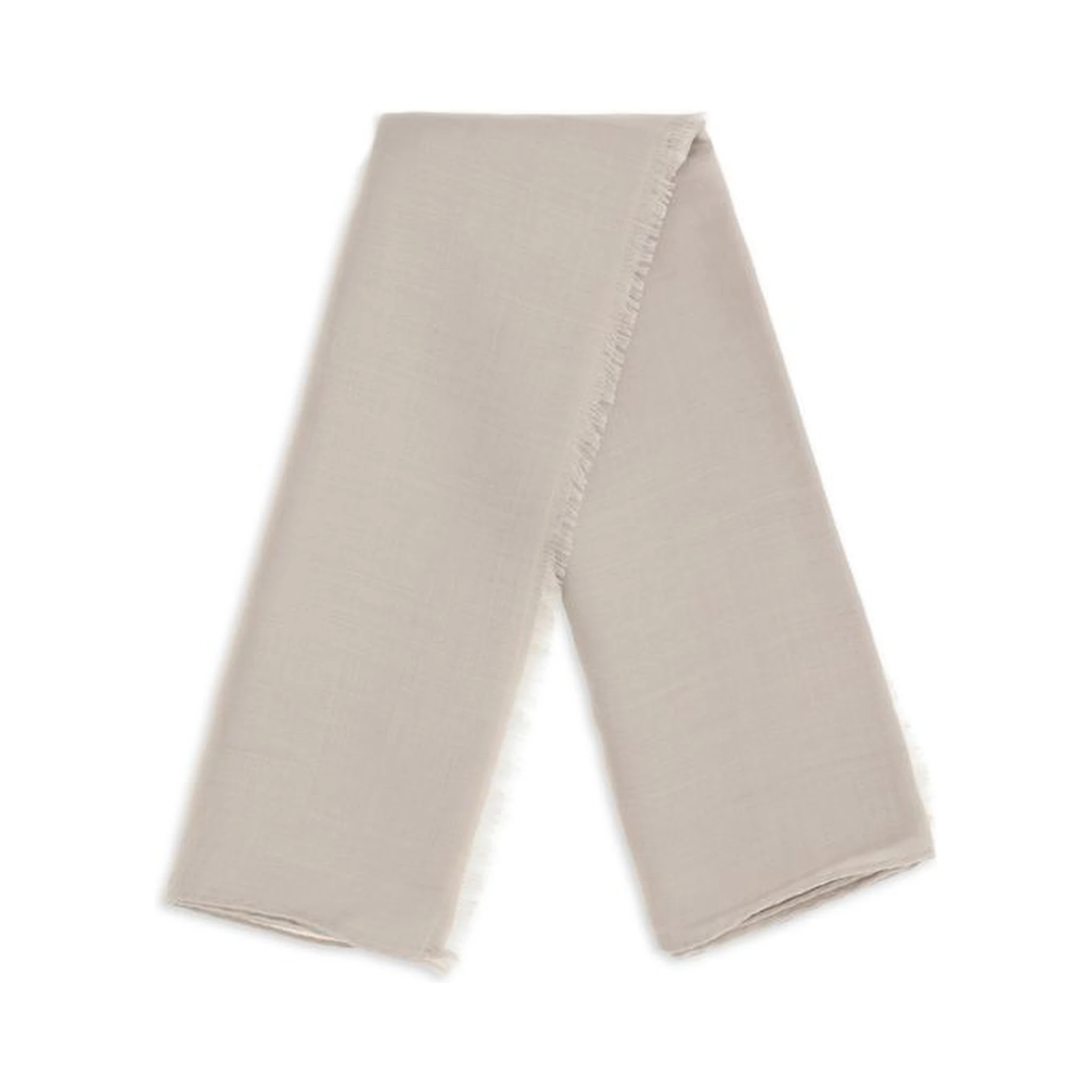 Beige Silk Scarf