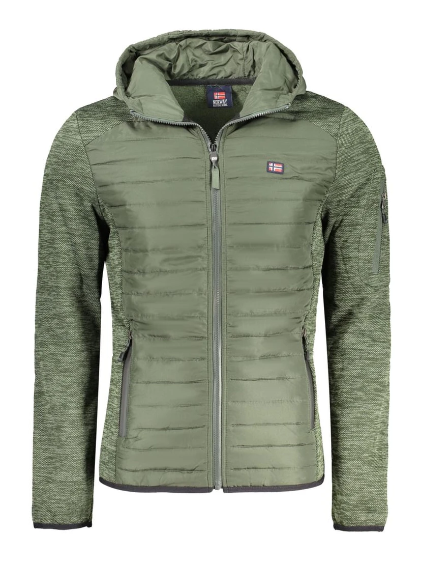 Verde Poliestere Uomo Giacca