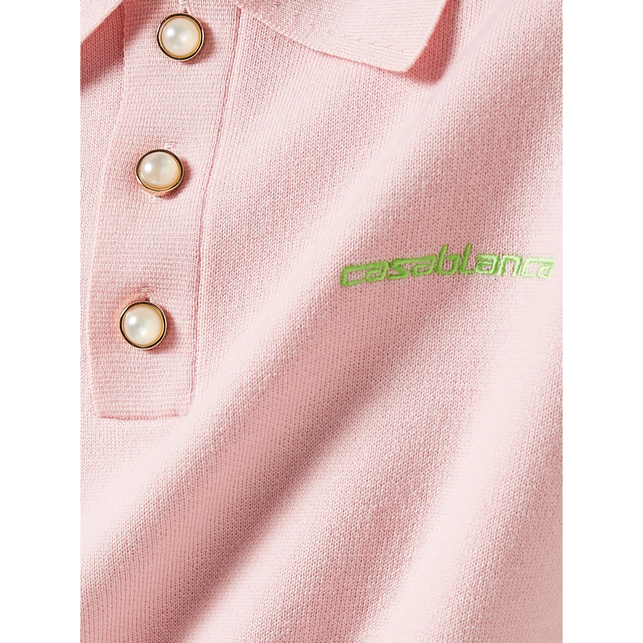 Wool-blend polo shirt