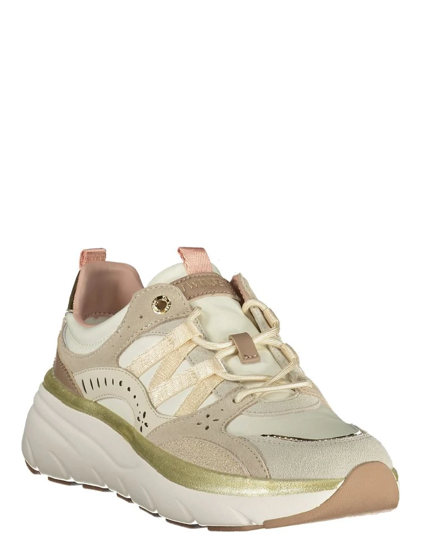 Beige Polyurethane Women Sneaker