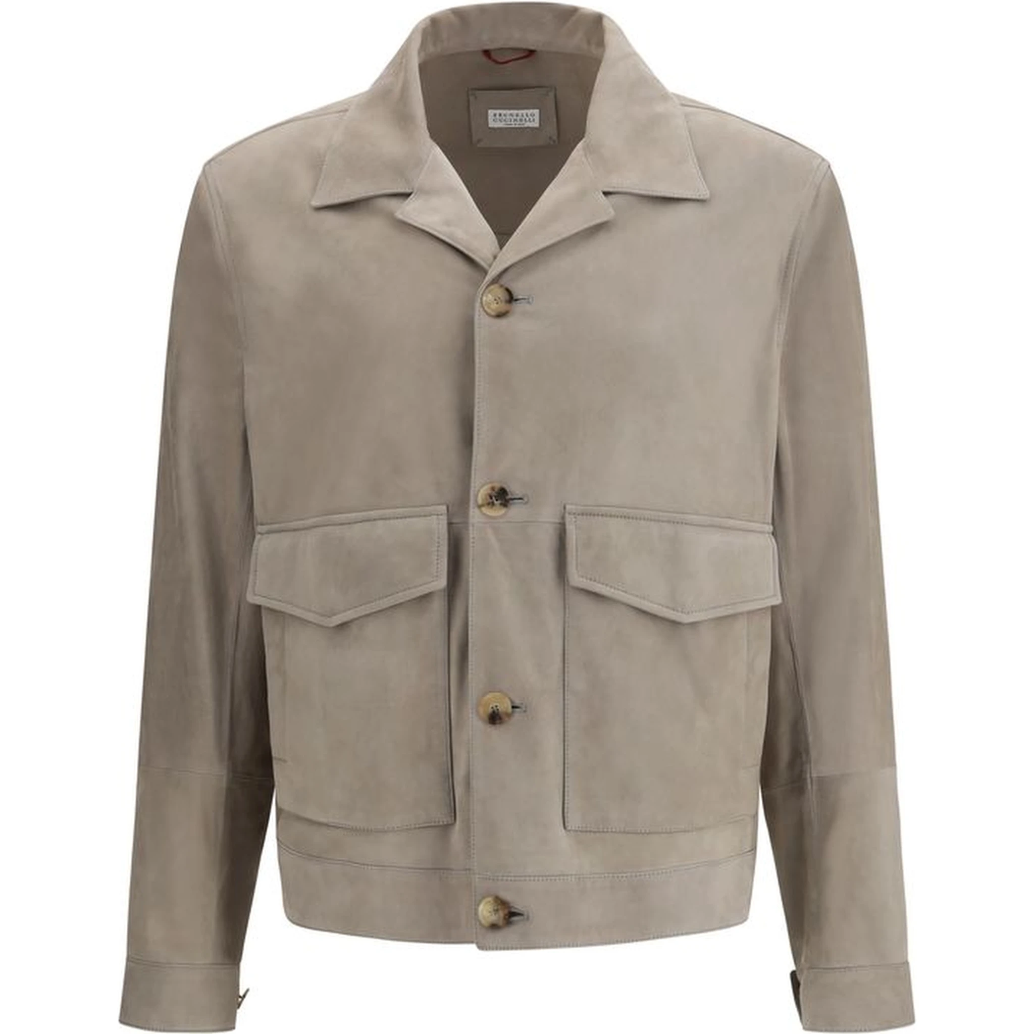 Bicolor Calf Leather Bos Taurus Coat