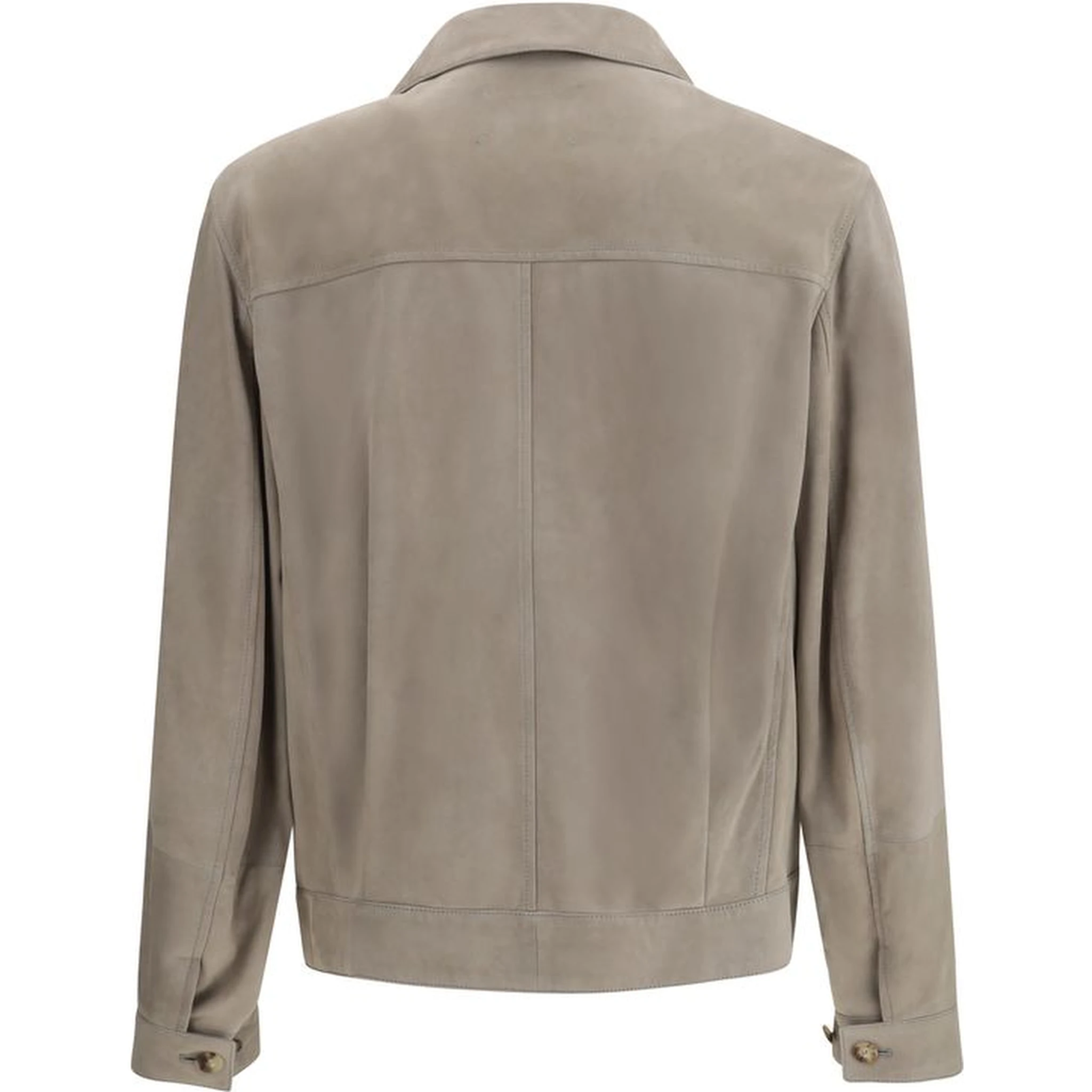 Bicolor Calf Leather Bos Taurus Coat