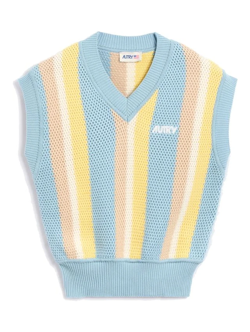 Blue Cotton Waistcoat