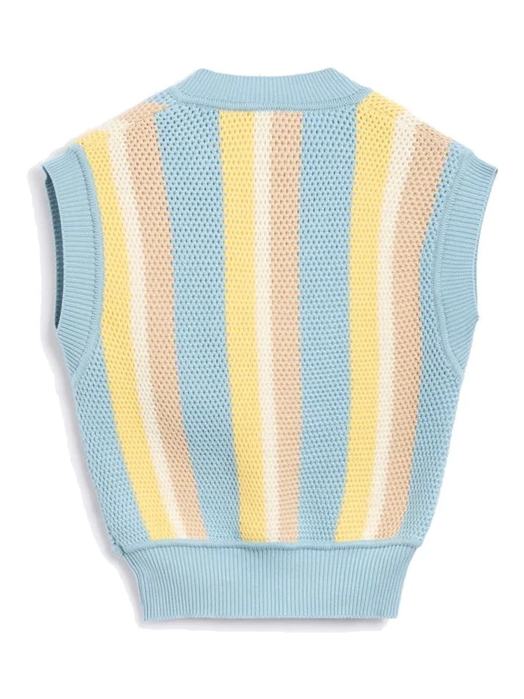 Blue Cotton Waistcoat alternative