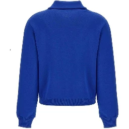 Blue Nylon Cardigan