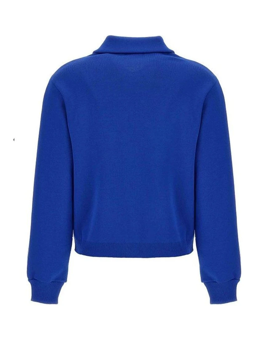 Blue Nylon Cardigan