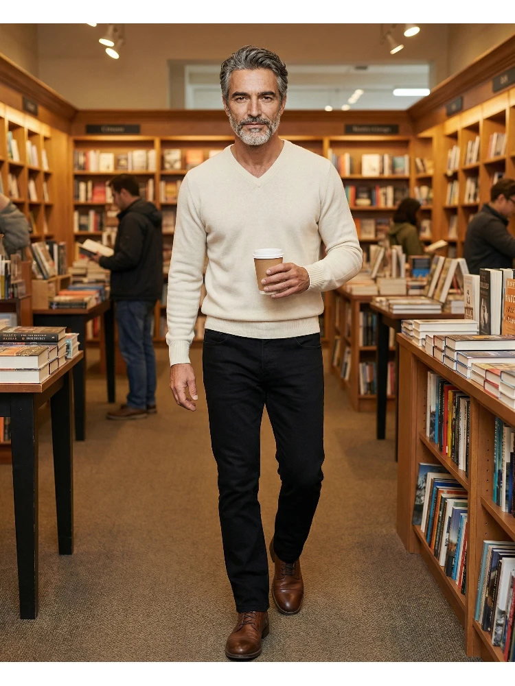 Beige Cashmere Sweatshirt alternative