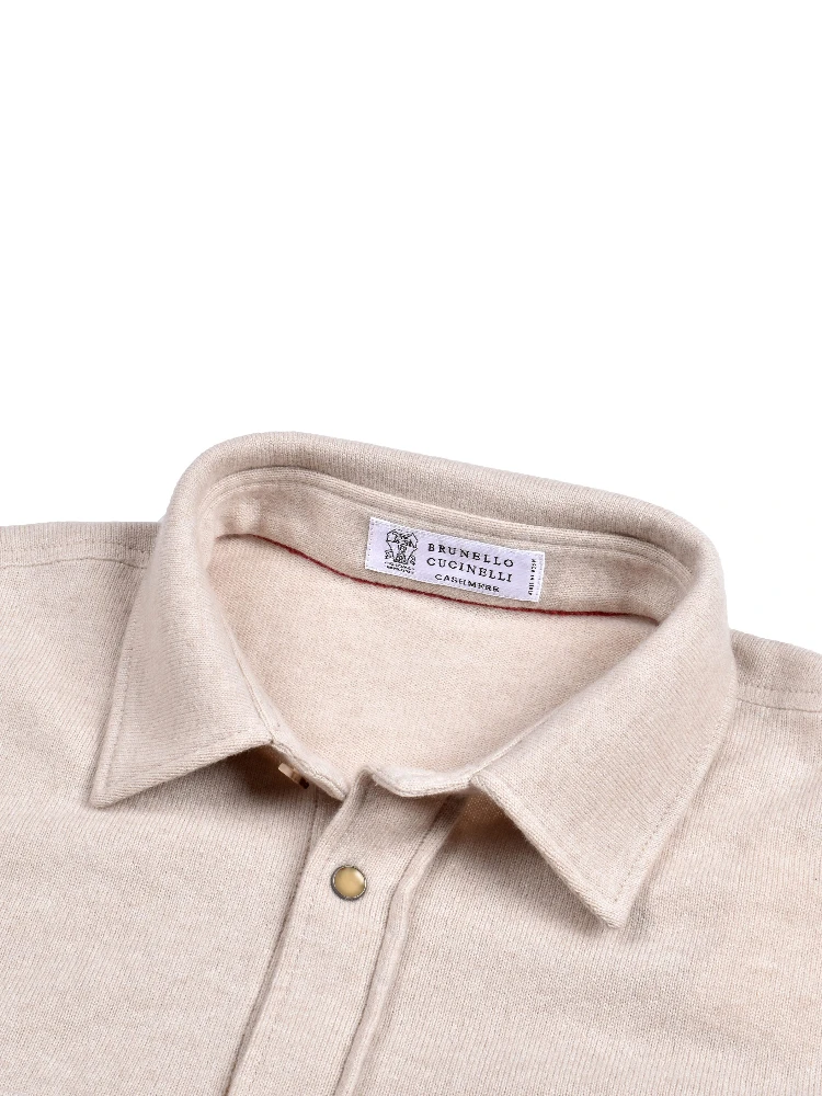 Beige Wool Dress Shirt alternative