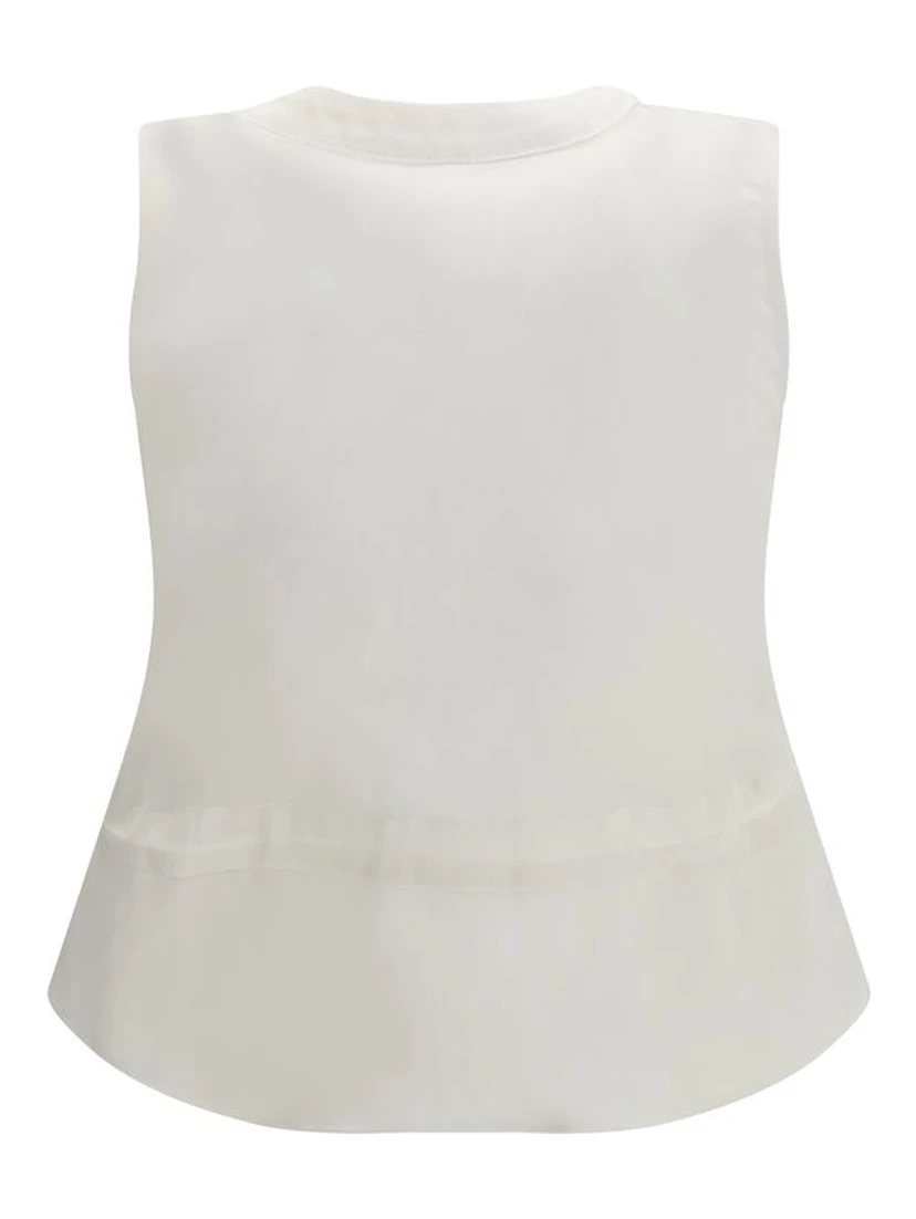 White Cotton Waistcoat